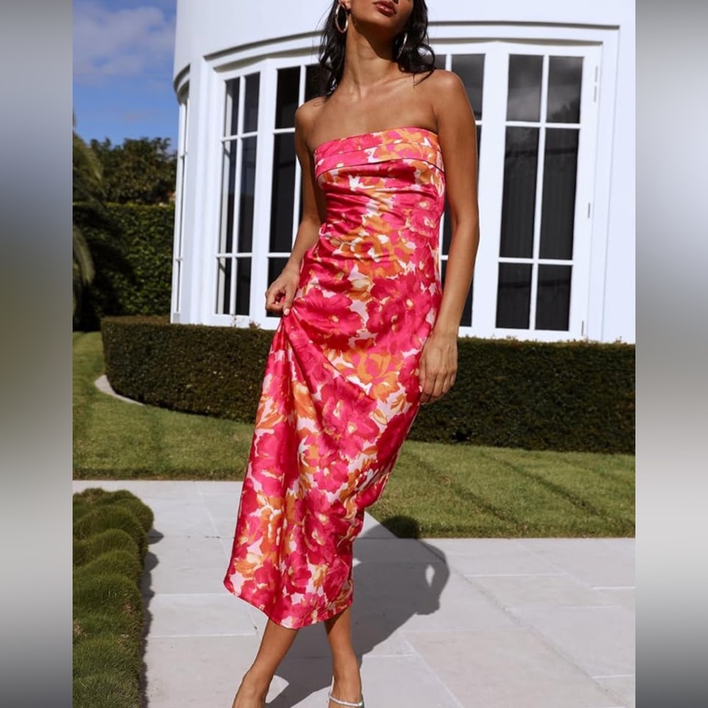 Satin Silk Maxi Dress